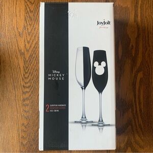 JoyJolt   Disney Mickey Mouse Champagne Glasses - HELD FOR @silviagomes200
